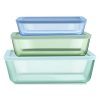 Pyrex Pyrex® Simply Store® Tinted Glass Rectangle Storage Containers, 6-pc Set, Mixed Colors