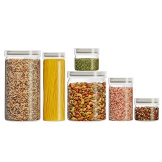 Pyrex Pyrex® 6-Piece Lightweight Glass Canister Set