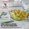 Pyrex Pyrex® Colors Sculpted Tinted 2.3-quart Mixing Bowl with Lid, Green