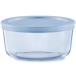Pyrex Pyrex® Simply Store® Tinted 2-cup Round Storage with Plastic Lid, Blue