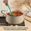 Pyrex Pyrex® Ceramic Cookware 10-in/4.5qt Stock Pot with Lid