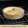 Pyrex Pyrex® Ceramic Cookware 10.8-in/3.5qt Deep Fry Pan with Lid