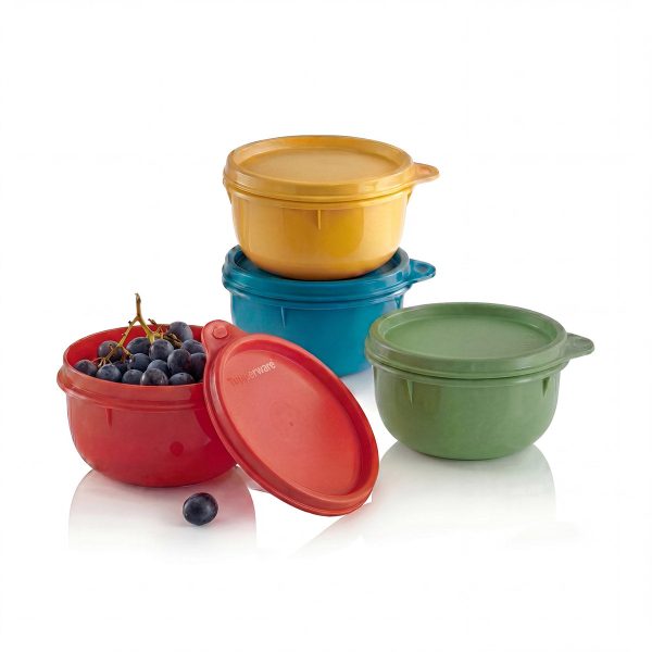 Tupper Ware Tupperware® Ideal Lit’l Bowls | Kids Snack Storage | Set of 4 with Lids