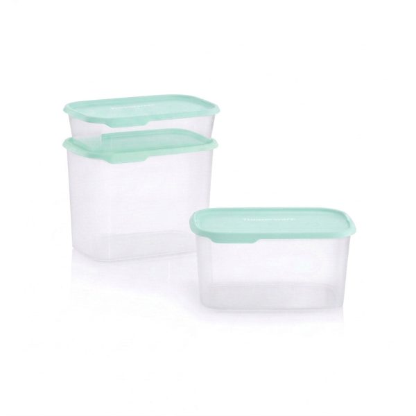 Tupper Ware One Touch Fresh® Rectangular | 3-piece Set